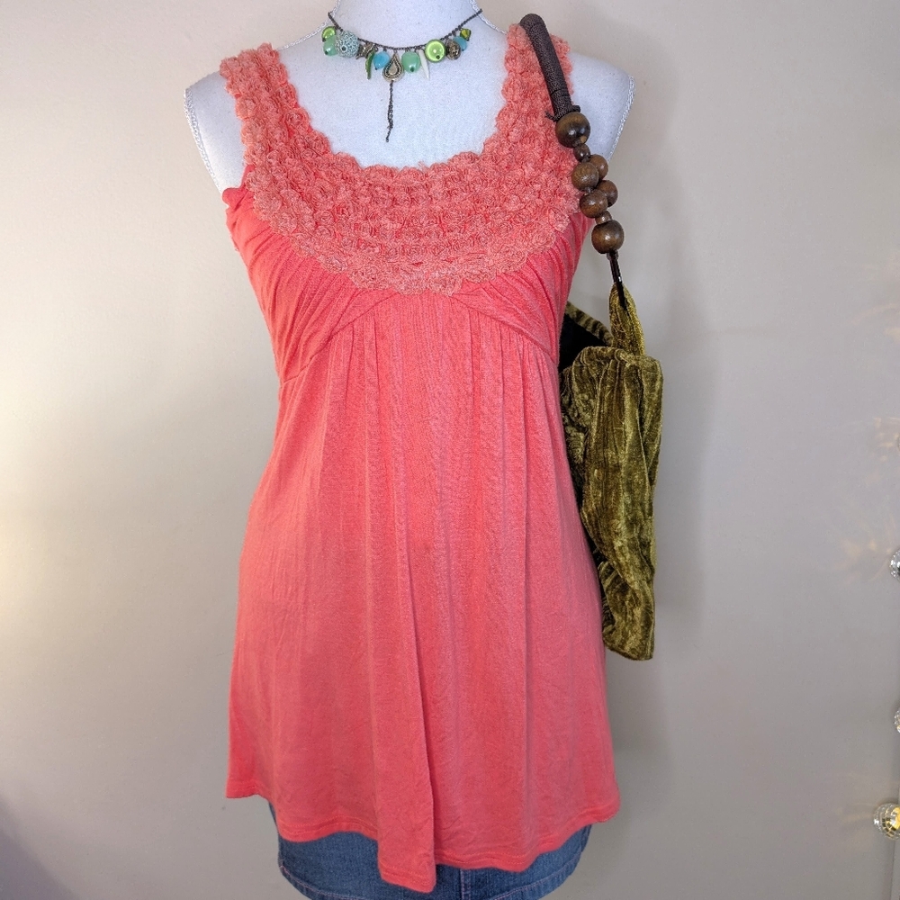 Babydoll Coquette Floral Tank Top
